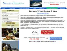 Tablet Screenshot of montrealcruises.com